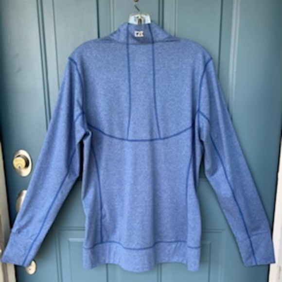 CUTTER & BUCK CB DRYTEC TOP SPIN BLUE FULL ZIP JACKET NWT SIZE LARGE - Picture 5 of 16